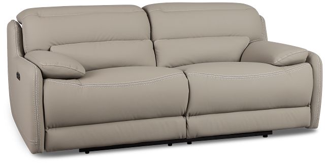 Jett Gray Micro Power Reclining Loveseat