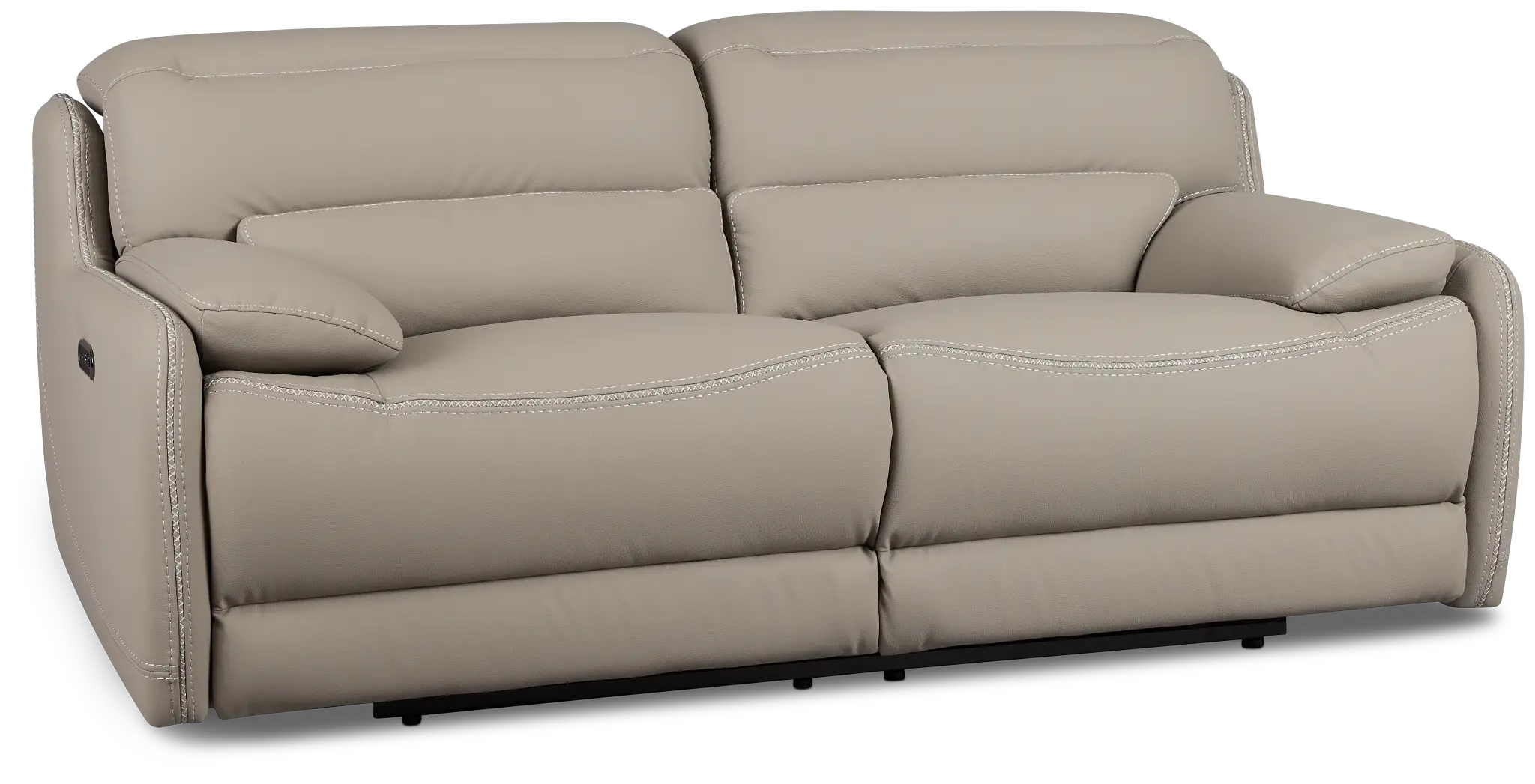 Jett Gray Micro Power Reclining Loveseat Jett Gray Micro Power Reclining Loveseat