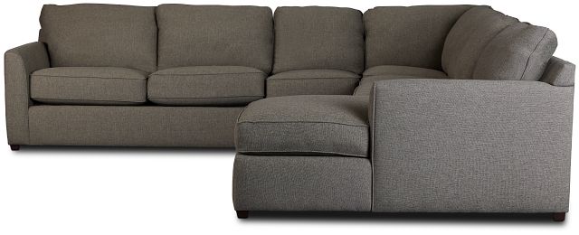 Asheville Brown Cool Mfoam Right Chaise Memory Foam Sleeper Sectional (5)
