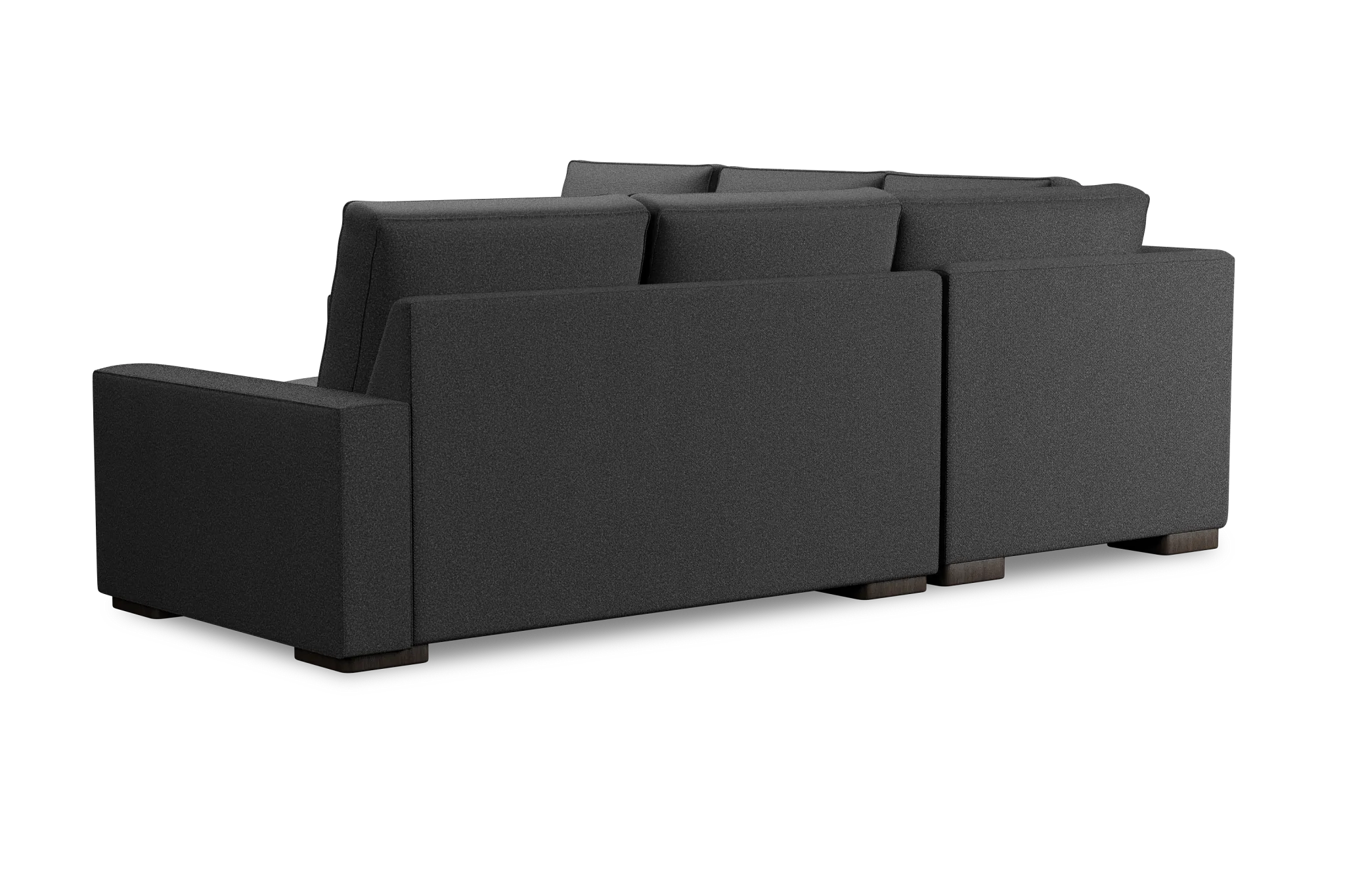 Edgewater Delray Dark Gray Small Two-arm Sectional