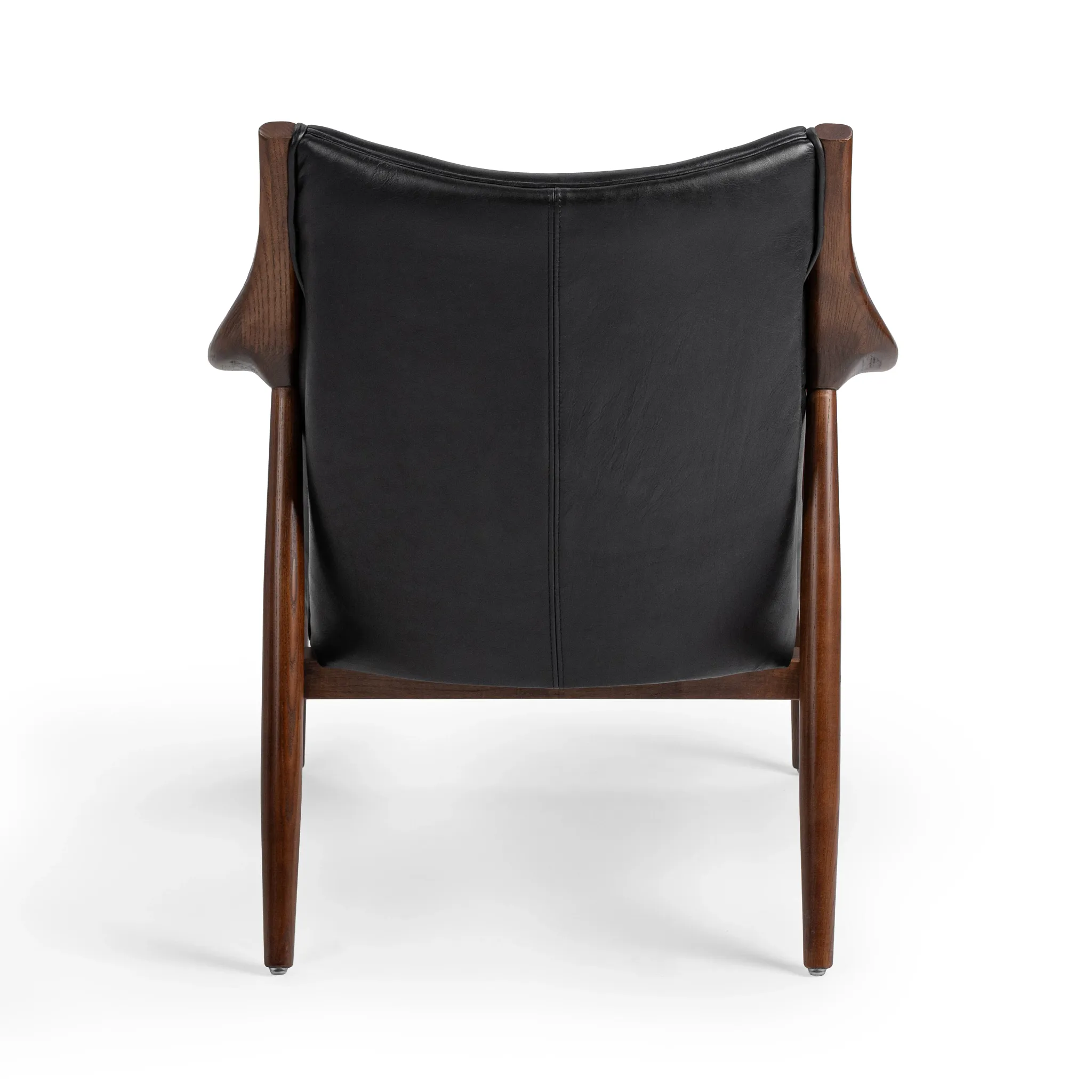 Cade Black Leather Accent Chair