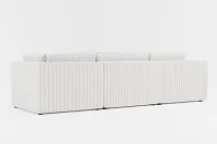 Destin Sea Lane Light Gray Fabric 5-piece Modular Sectional