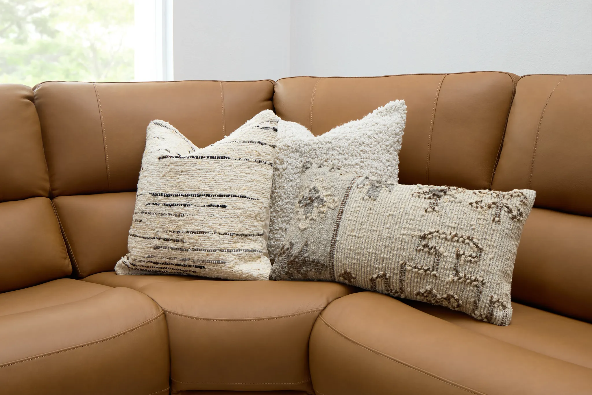 Otsega Ivory Lumbar Accent Pillow