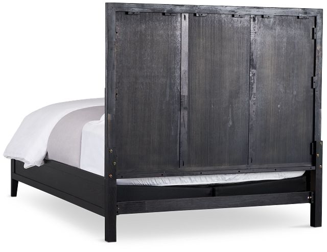 Alden Black Wood Platform Bed