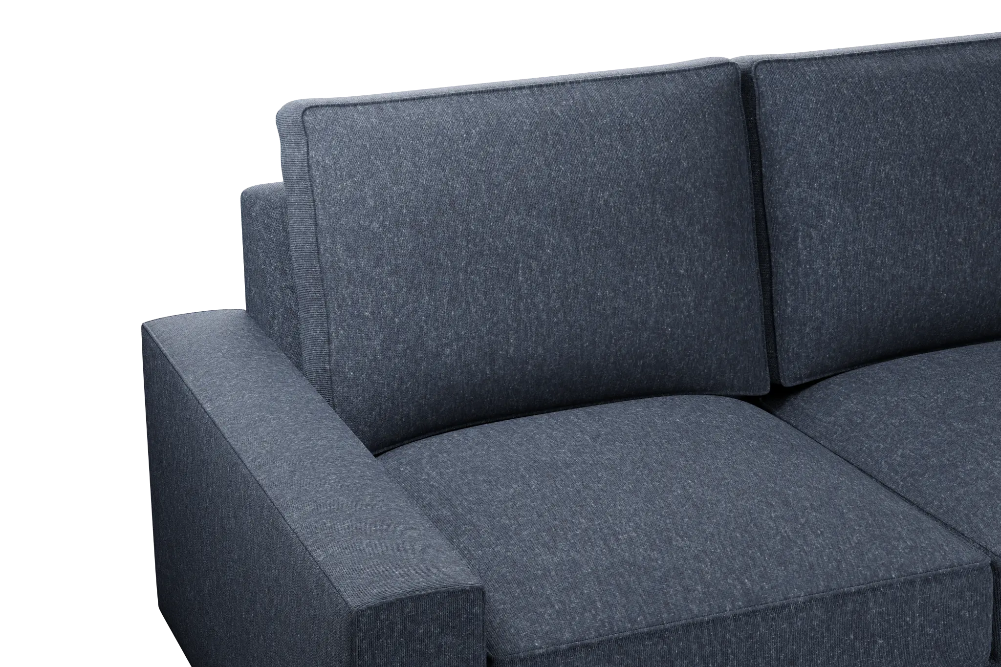 Edgewater Maguire Blue Small Two-arm Sectional Edgewater Maguire Blue Small Two-arm Sectional