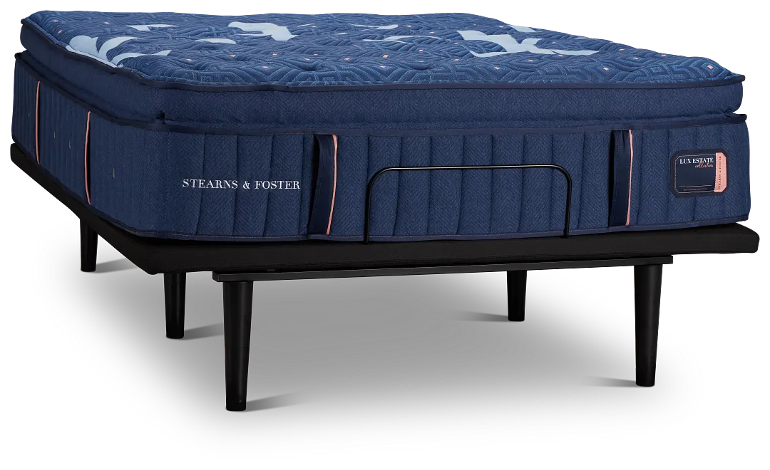 Stearns & Foster Lux Estate Soft Ease Adjustable Mattress Set