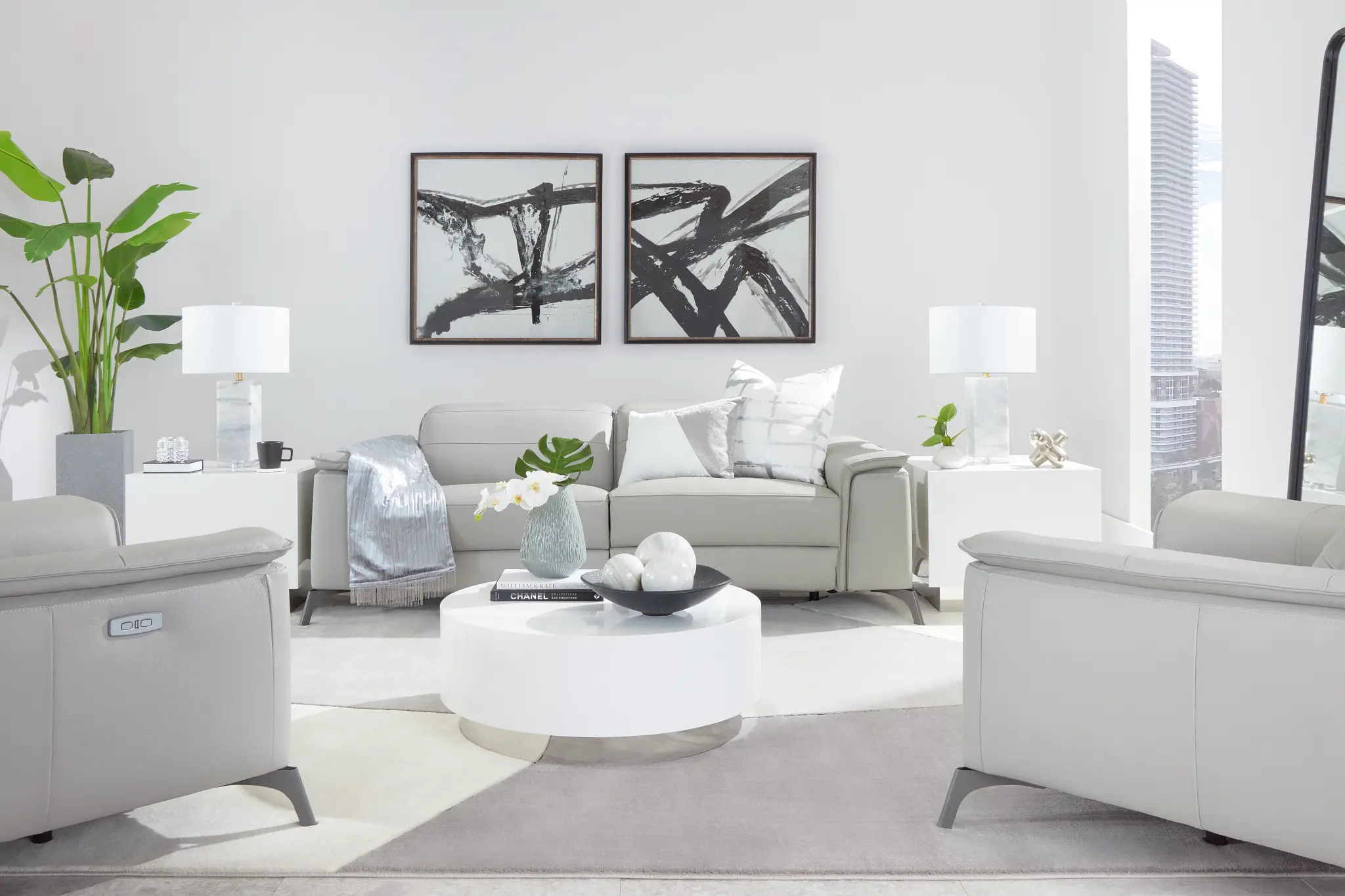 Pearson Gray Leather Power Reclining Sofa Pearson Gray Leather Power Reclining Sofa