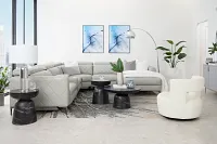 Merrick Black Round End Table