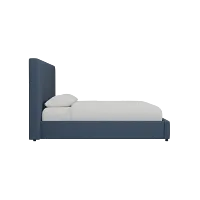 Grayton Maguire Blue 54" Upholstered Platform Bed