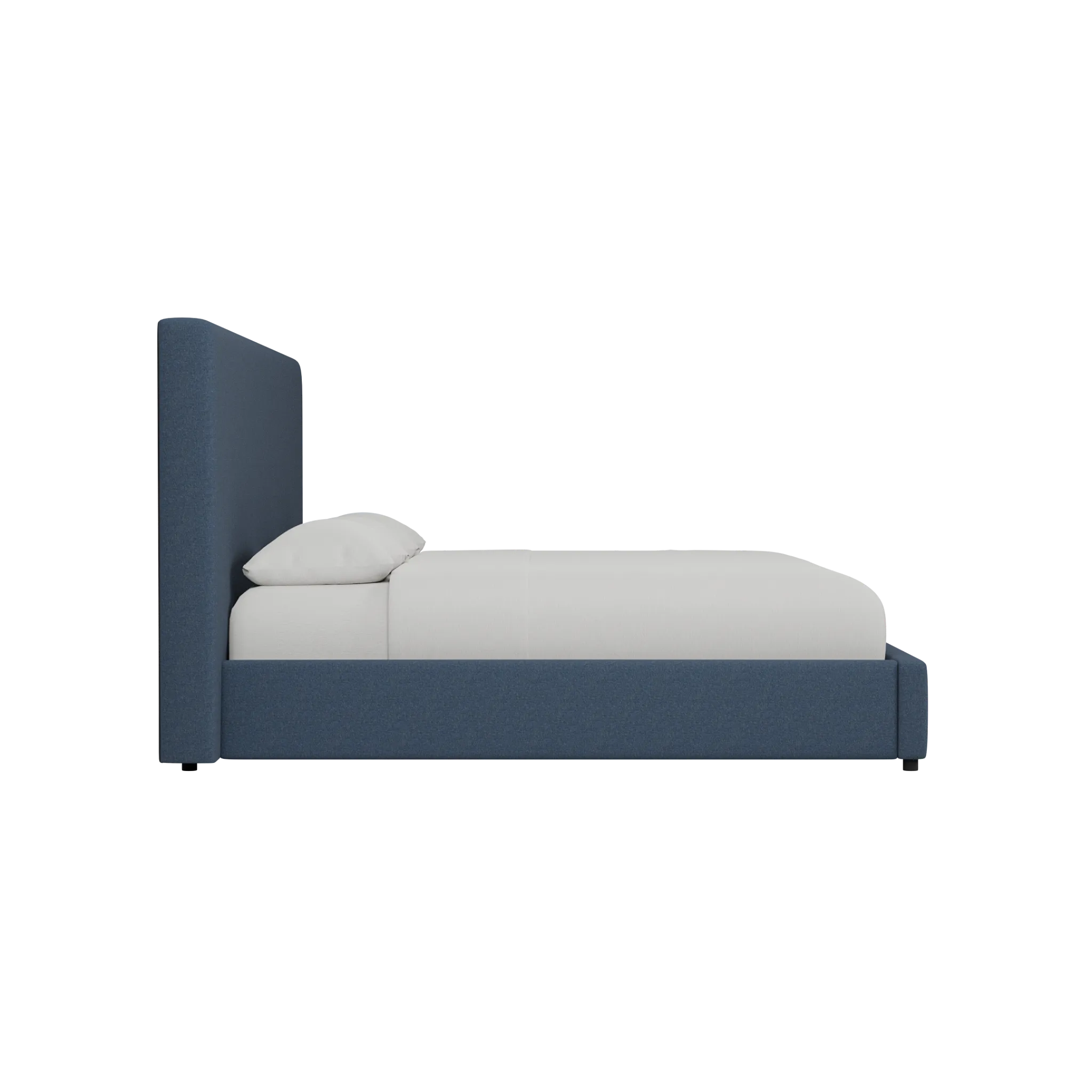 Grayton Maguire Blue 54" Upholstered Platform Bed