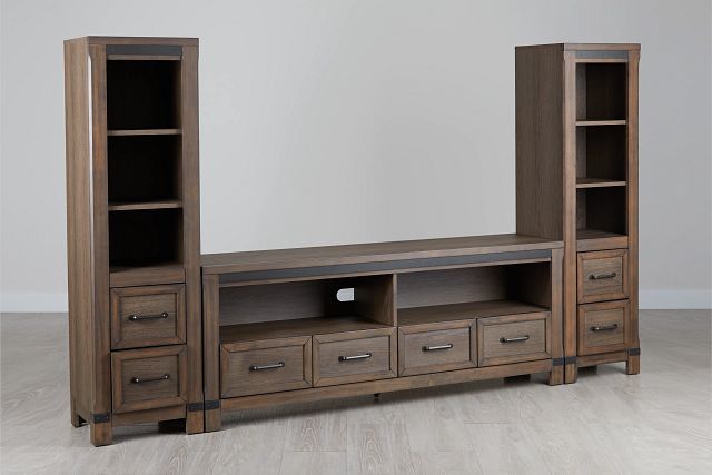 Lancaster Mid Tone 72" Entertainment Wall