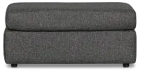 Brantley Dark Gray Fabric Ottoman