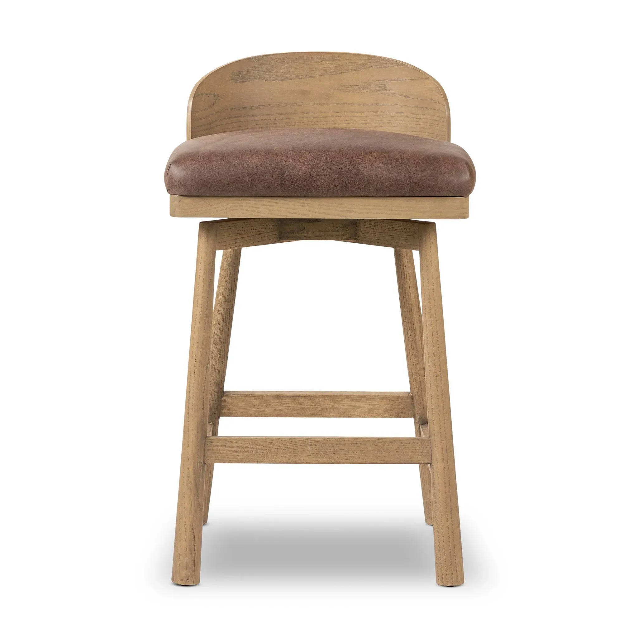 Four Hands Cloris Light Tone 24" Upholstered Barstool