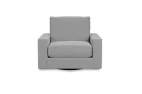 Edgewater Suave Gray Swivel Chair
