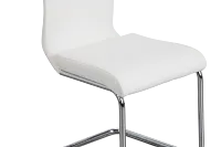 Lennox White Upholstered Side Chair