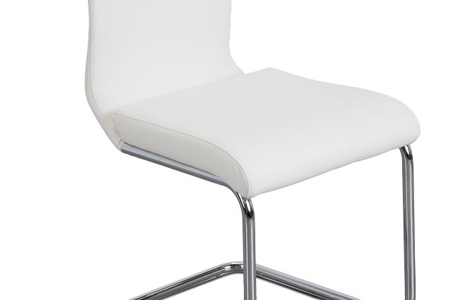 Lennox White Upholstered Side Chair
