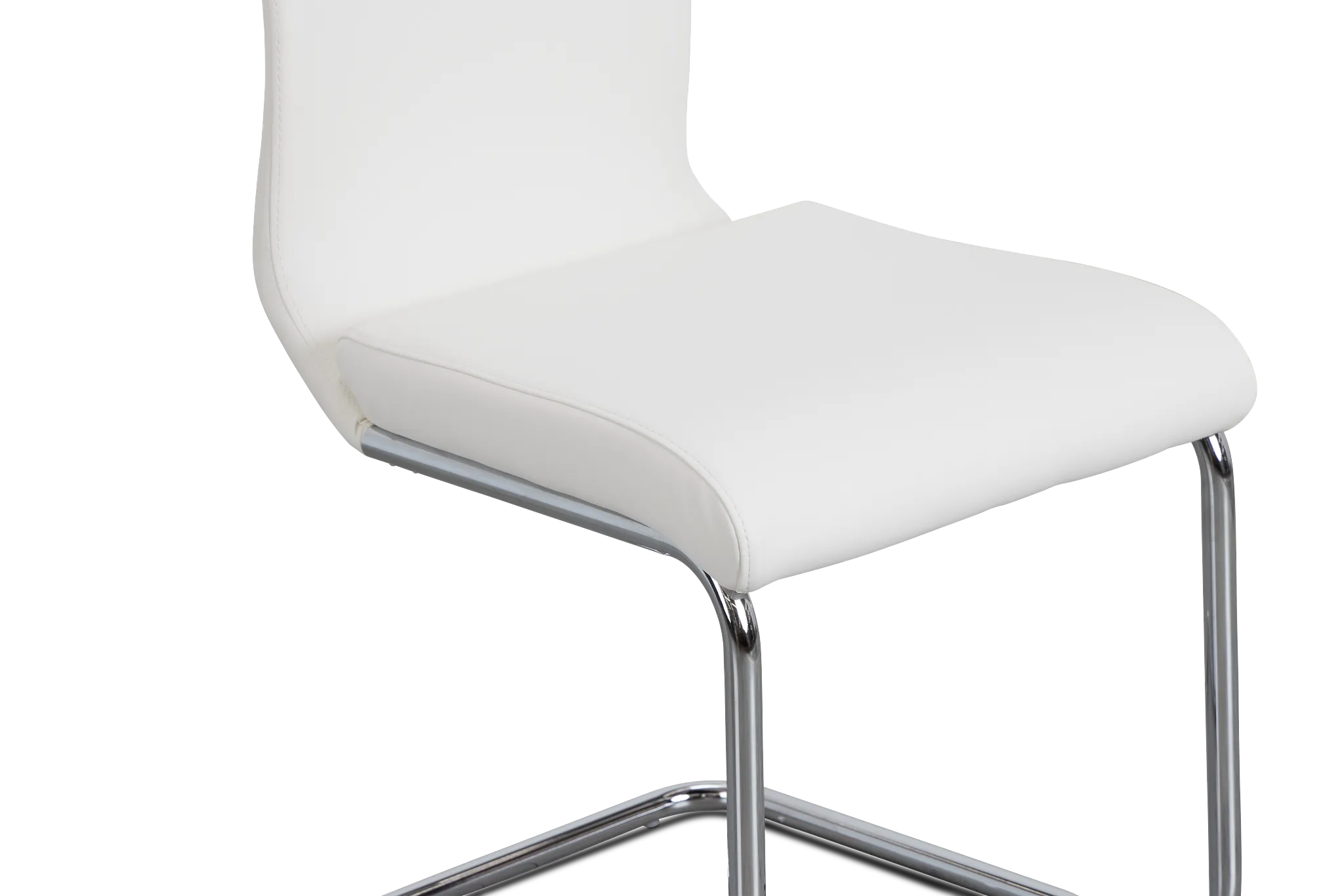 Lennox White Upholstered Side Chair