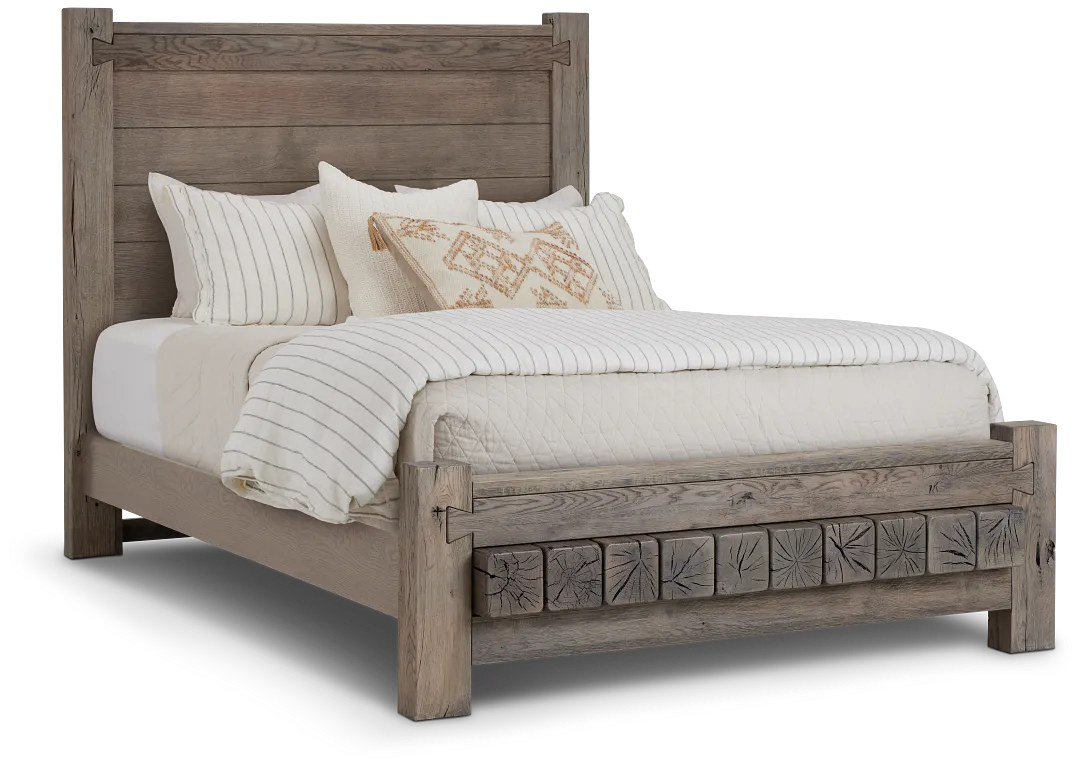 Salt Lake Gray Platform Bed