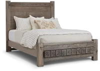 Salt Lake Gray Platform Bed