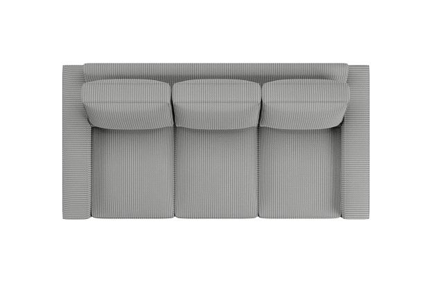 Edgewater Lucy Light Gray 84" Sofa W/ 3 Cushions