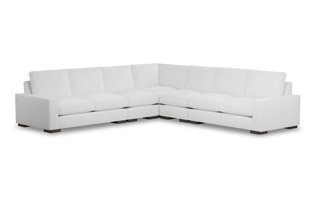 Edgewater Peyton White Large Two-arm Sectional