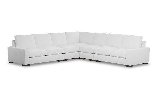 Edgewater Peyton White Large Two-arm Sectional