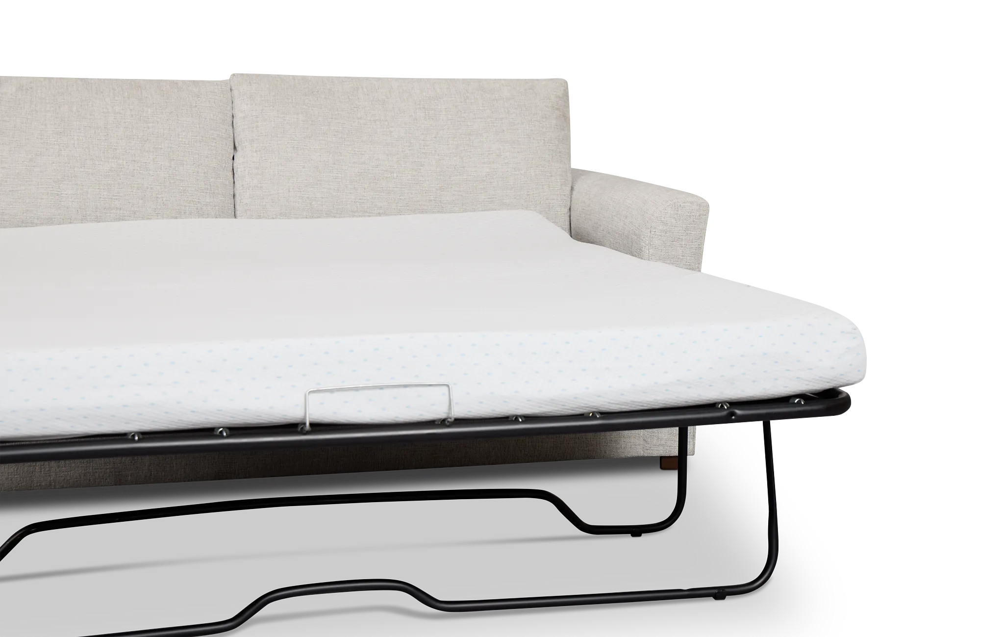 Miller Light Gray Fabric Memory Foam Sleeper