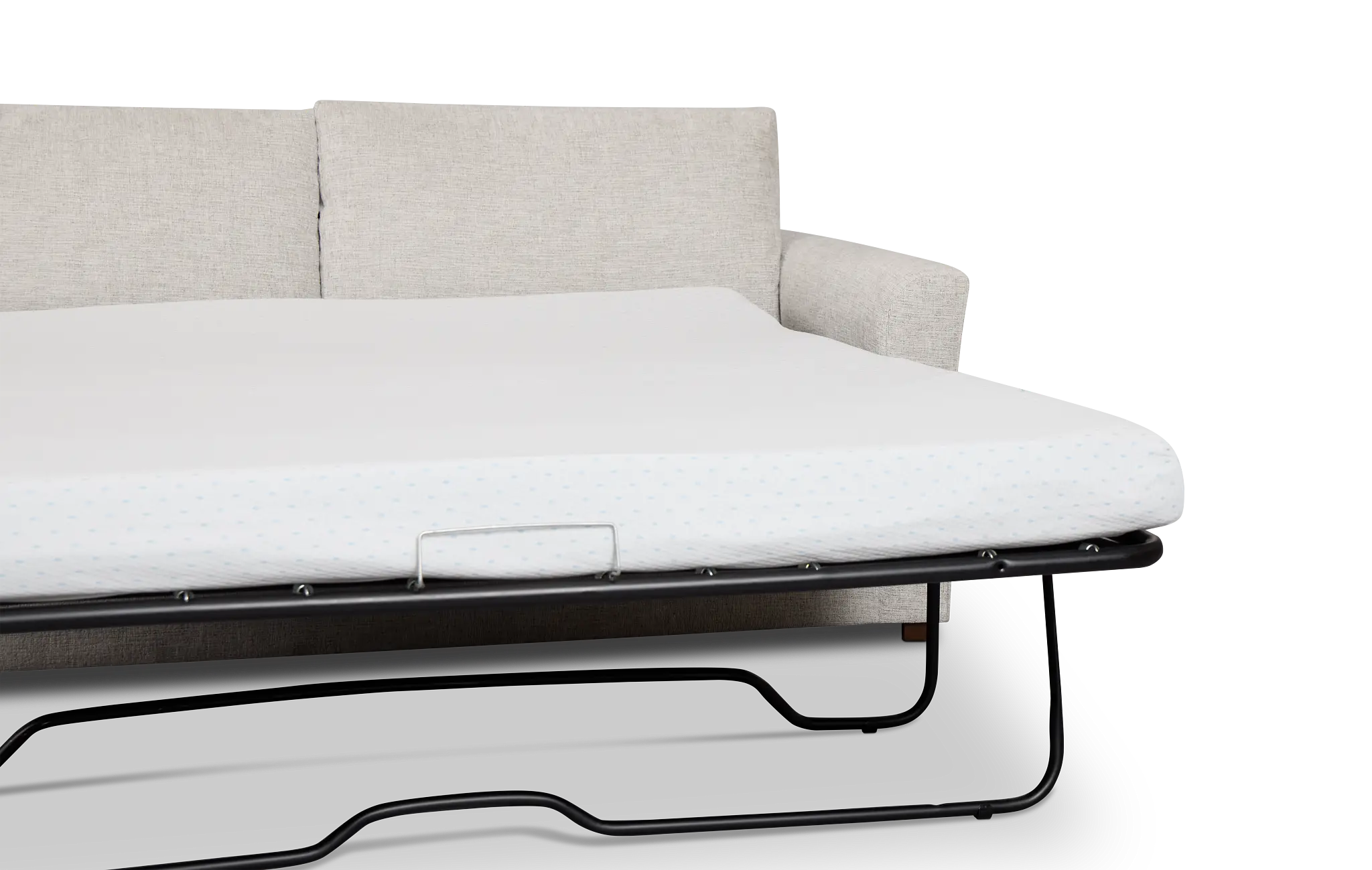 Miller Light Gray Fabric Memory Foam Sleeper Miller Light Gray Fabric Memory Foam Sleeper