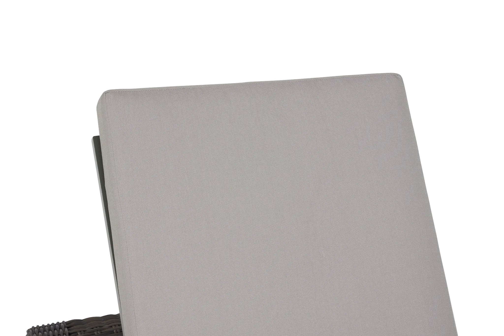 Tulum Gray Woven Cushioned Chaise