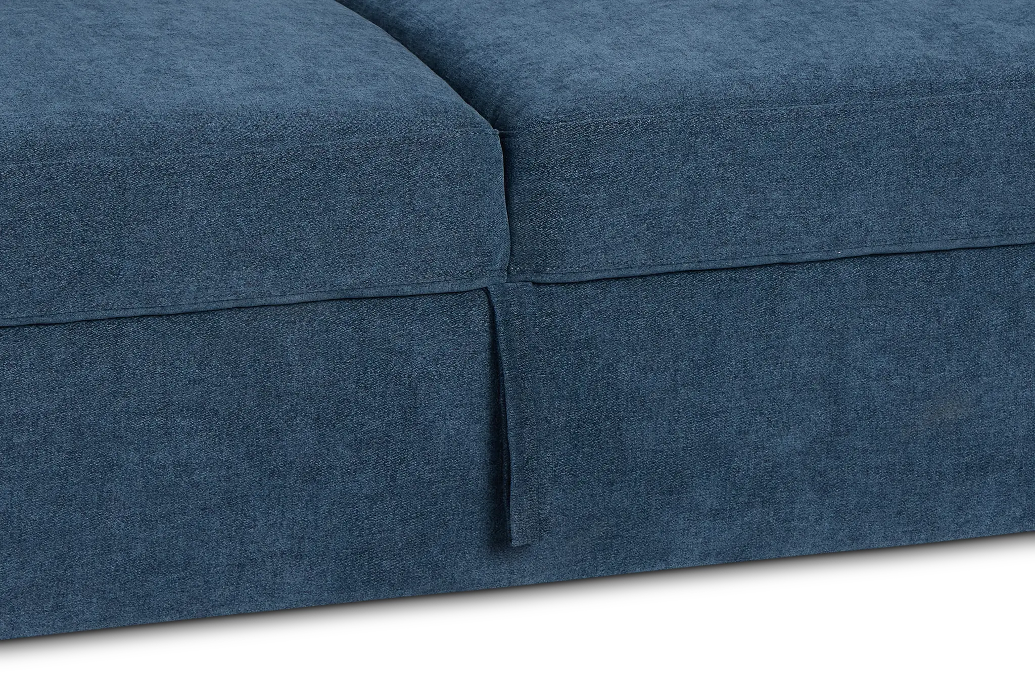 Addie Blue Fabric Medium Left Chaise Sleeper Sectional With Console Addie Blue Fabric Medium Left Chaise Sleeper Sectional With Console