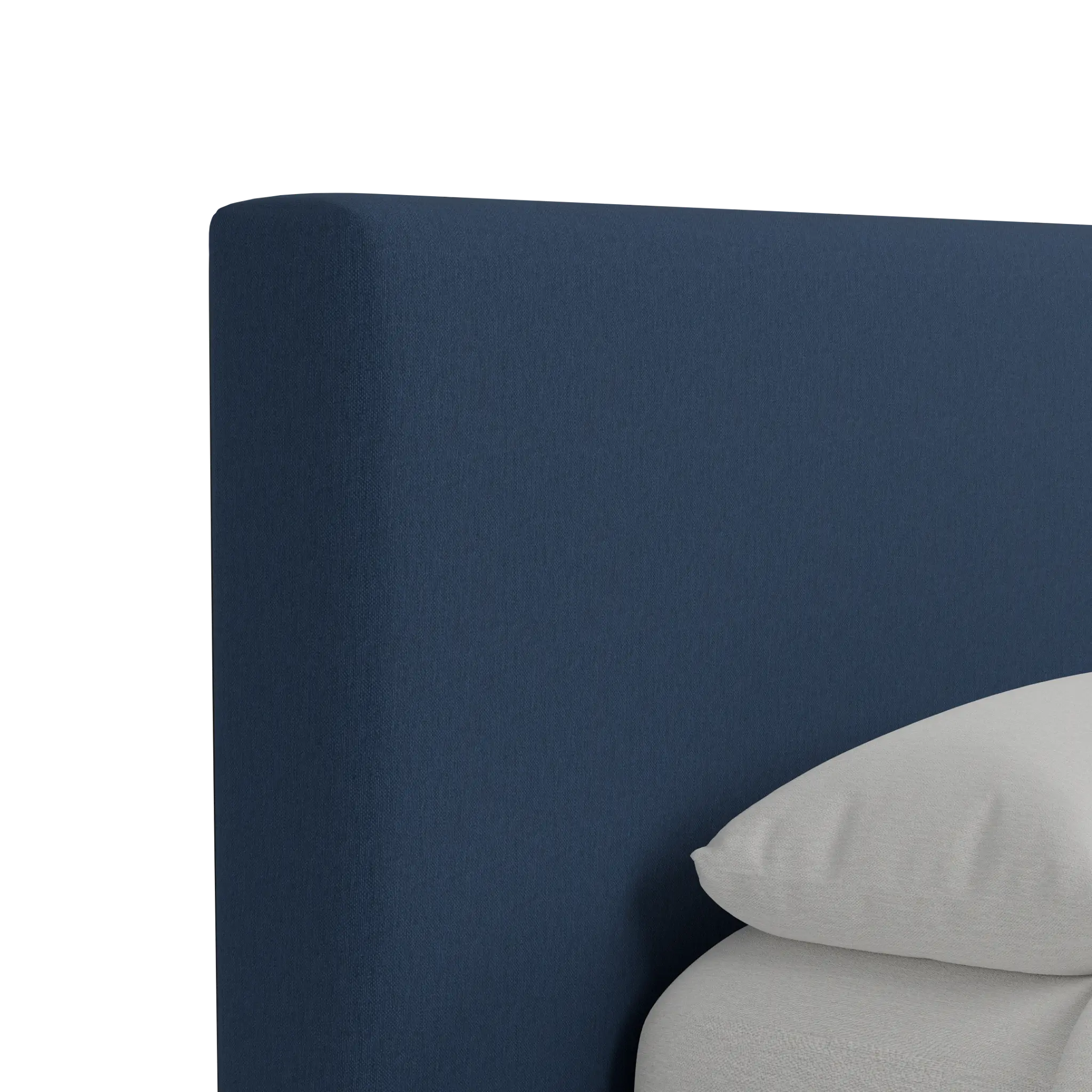Grayton Revenue Dark Blue 44" Upholstered Platform Bed Grayton Revenue Dark Blue 44" Upholstered Platform Bed