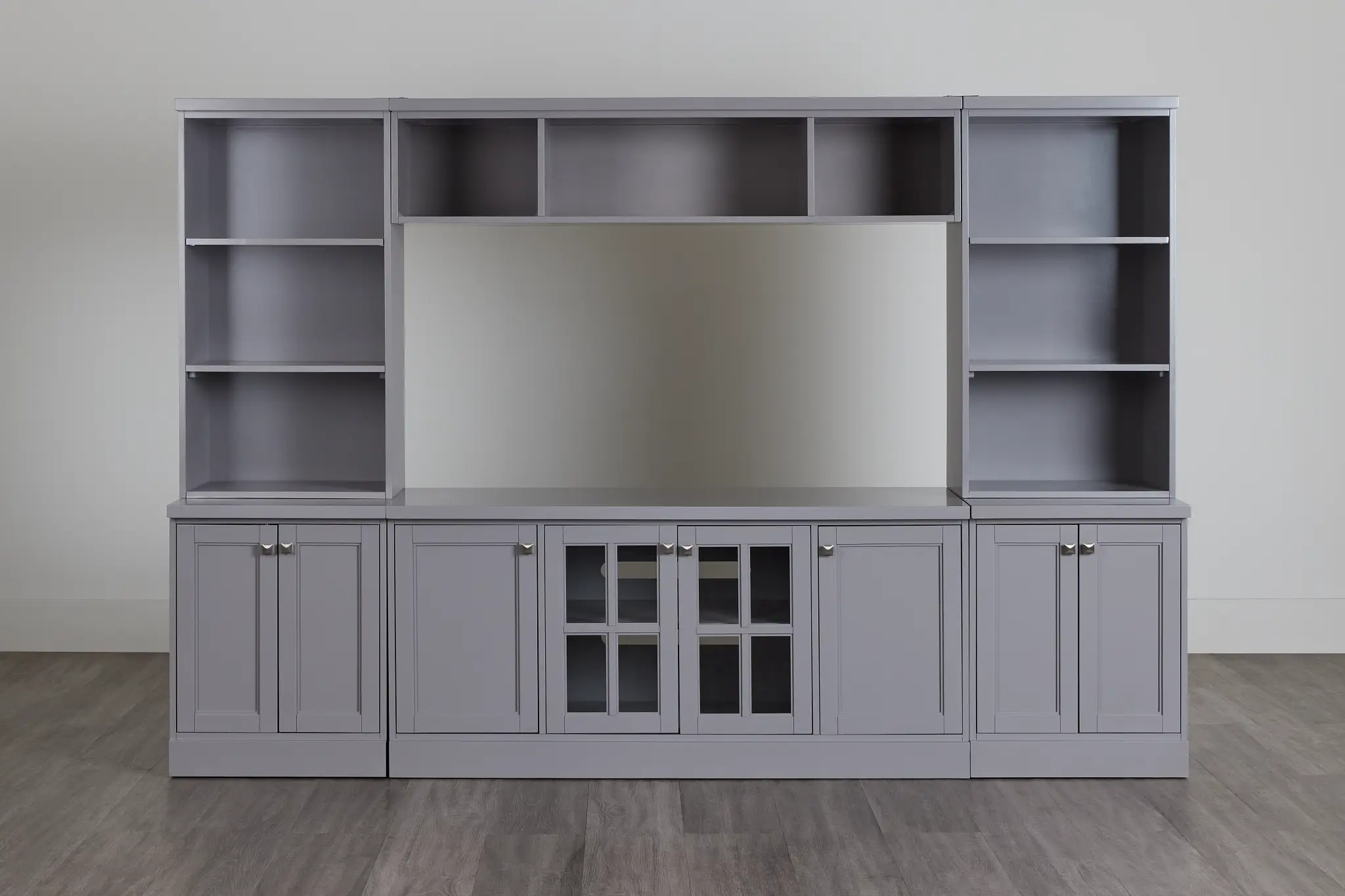 Newport Gray Door Entertainment Wall Newport Gray Door Entertainment Wall