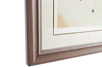 Sphere Beige Framed Wall Art