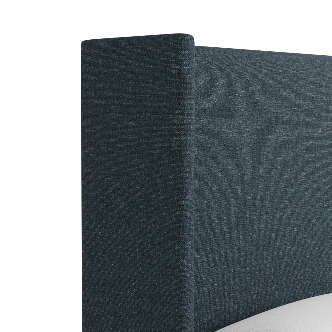 Captiva Elavation Dark Blue 60" Upholstered Shelter Bed Captiva Elavation Dark Blue 60" Upholstered Shelter Bed