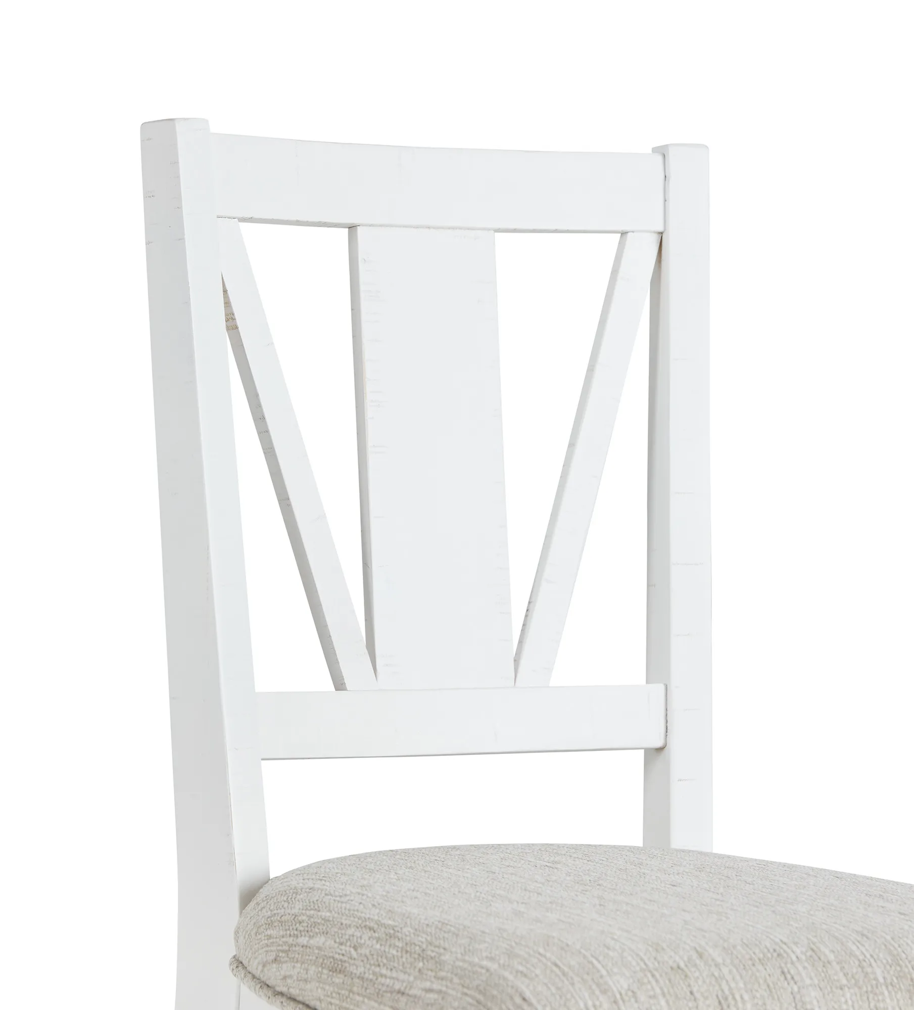 Heron Cove White 24" Upholstered Barstool