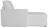 Citymod White Fabric Left Chaise