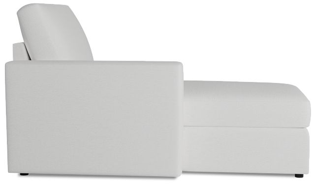 Citymod White Fabric Left Chaise