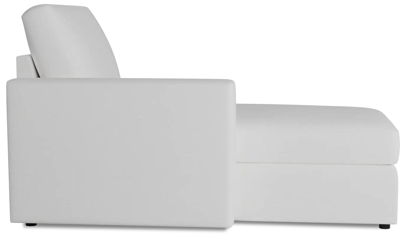 Citymod White Fabric Left Chaise Citymod White Fabric Left Chaise