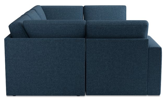 Citymod Blue Fabric 6-piece Pit Sectional