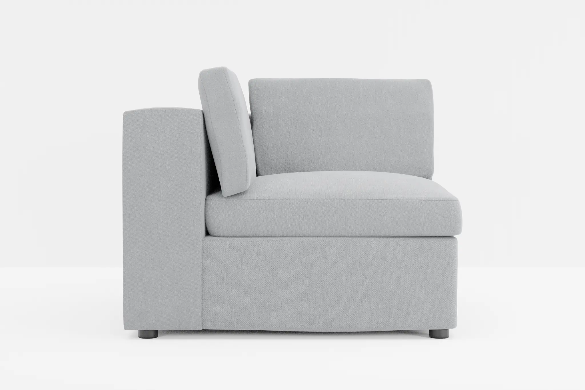 Destin Revenue Gray Fabric Corner Chair Destin Revenue Gray Fabric Corner Chair