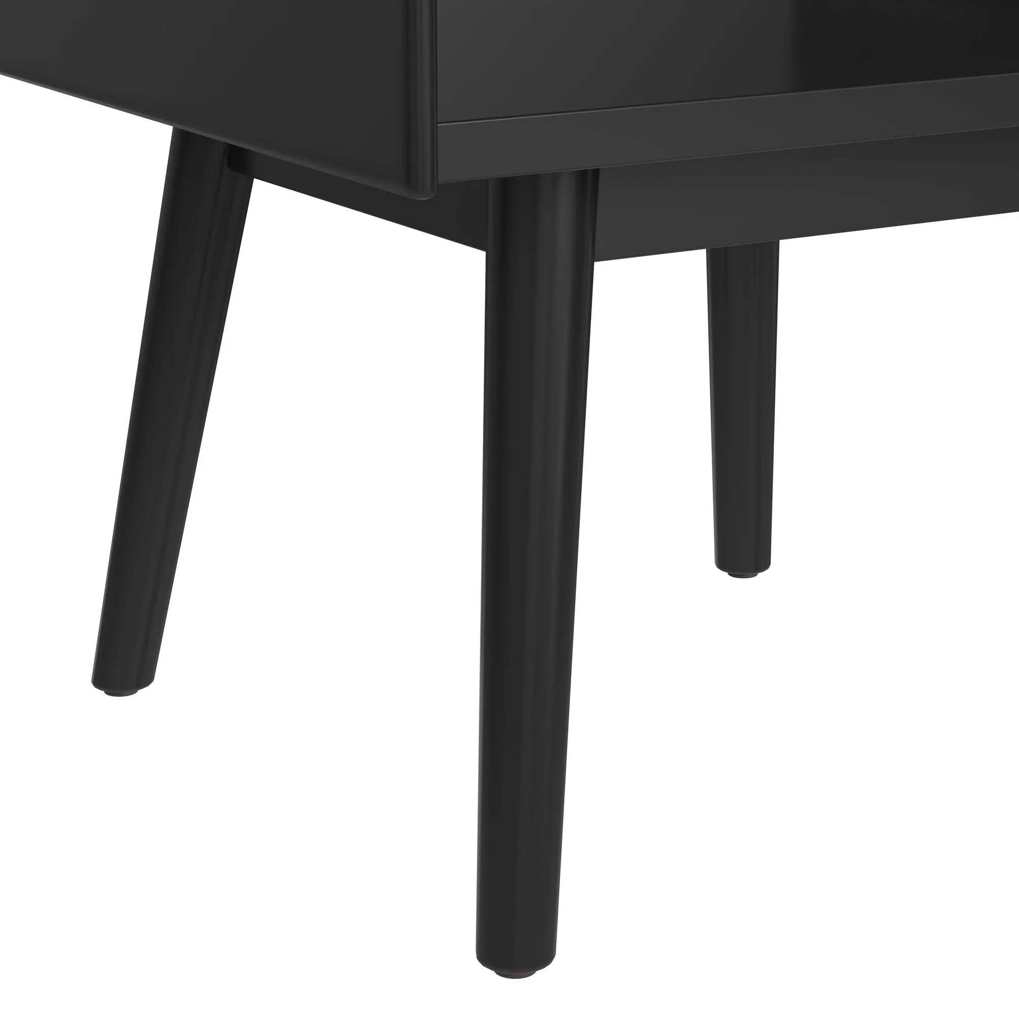 Joah Black Marble Square End Table