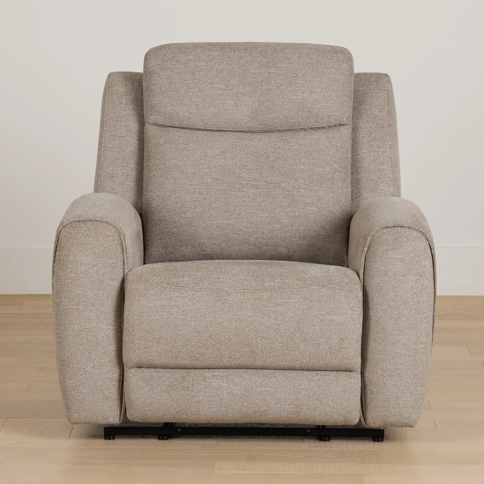 Walker Beige Fabric Recliner