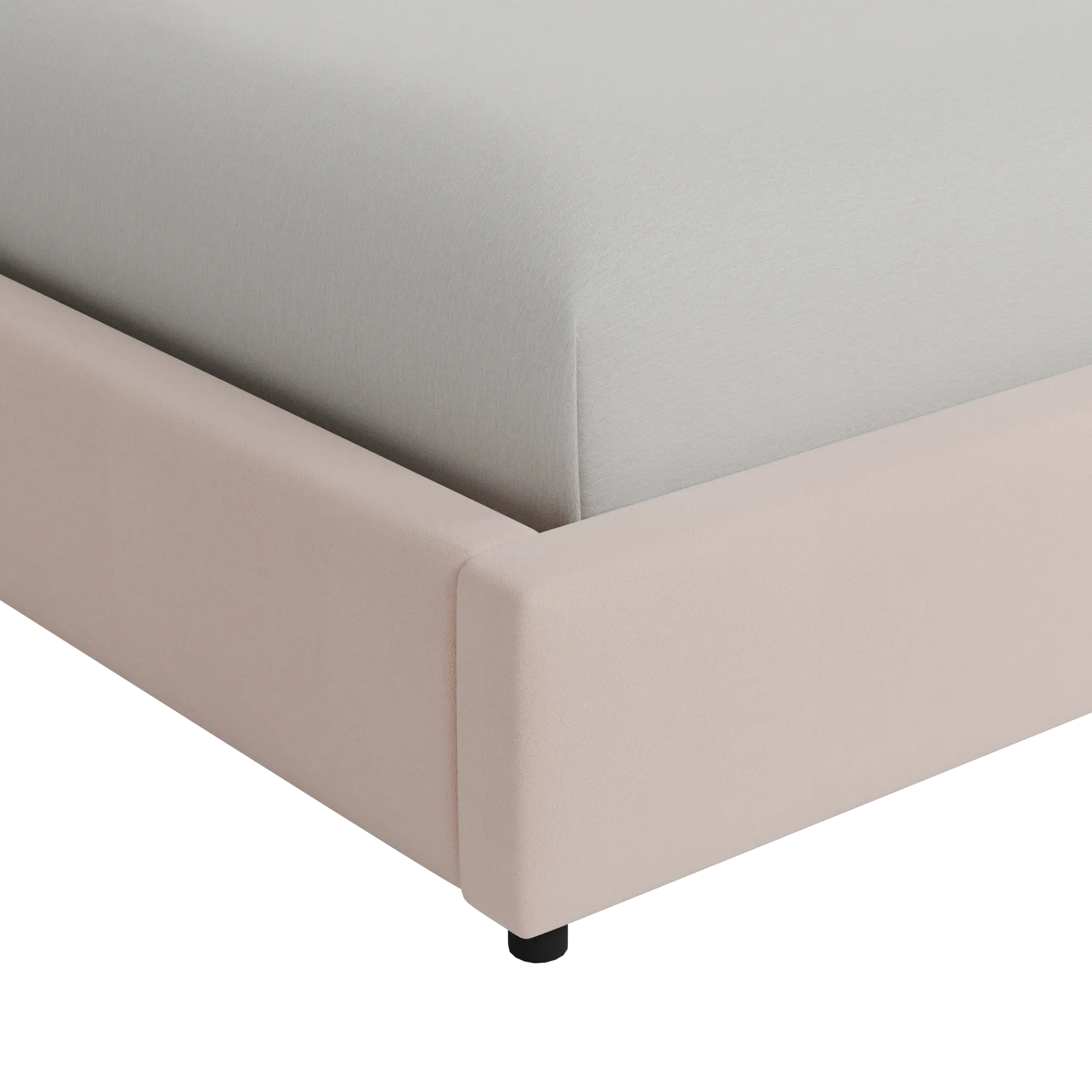 Grayton Joya Light Pink 54" Upholstered Platform Bed Grayton Joya Light Pink 54" Upholstered Platform Bed