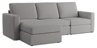 Citymod Light Gray Fabric Small Left Chaise Sectional
