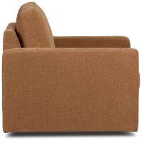 Addie Brown Fabric Swivel Chair