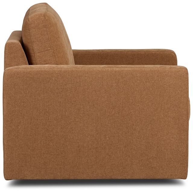 Addie Brown Fabric Swivel Chair