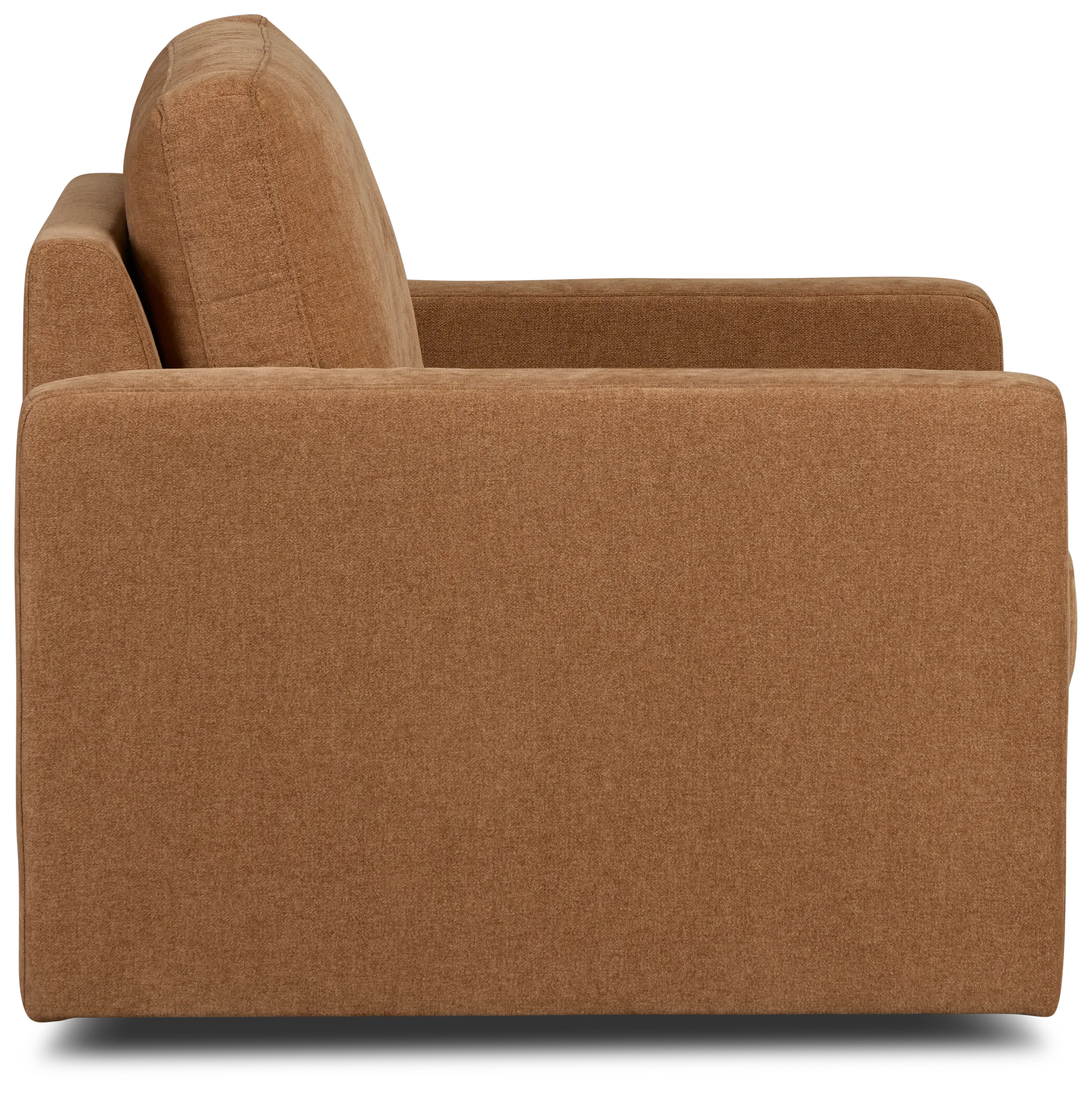 Addie Brown Fabric Swivel Chair