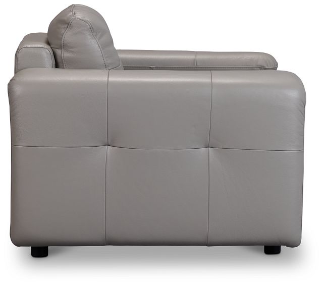 Rowan Gray Leather Chair
