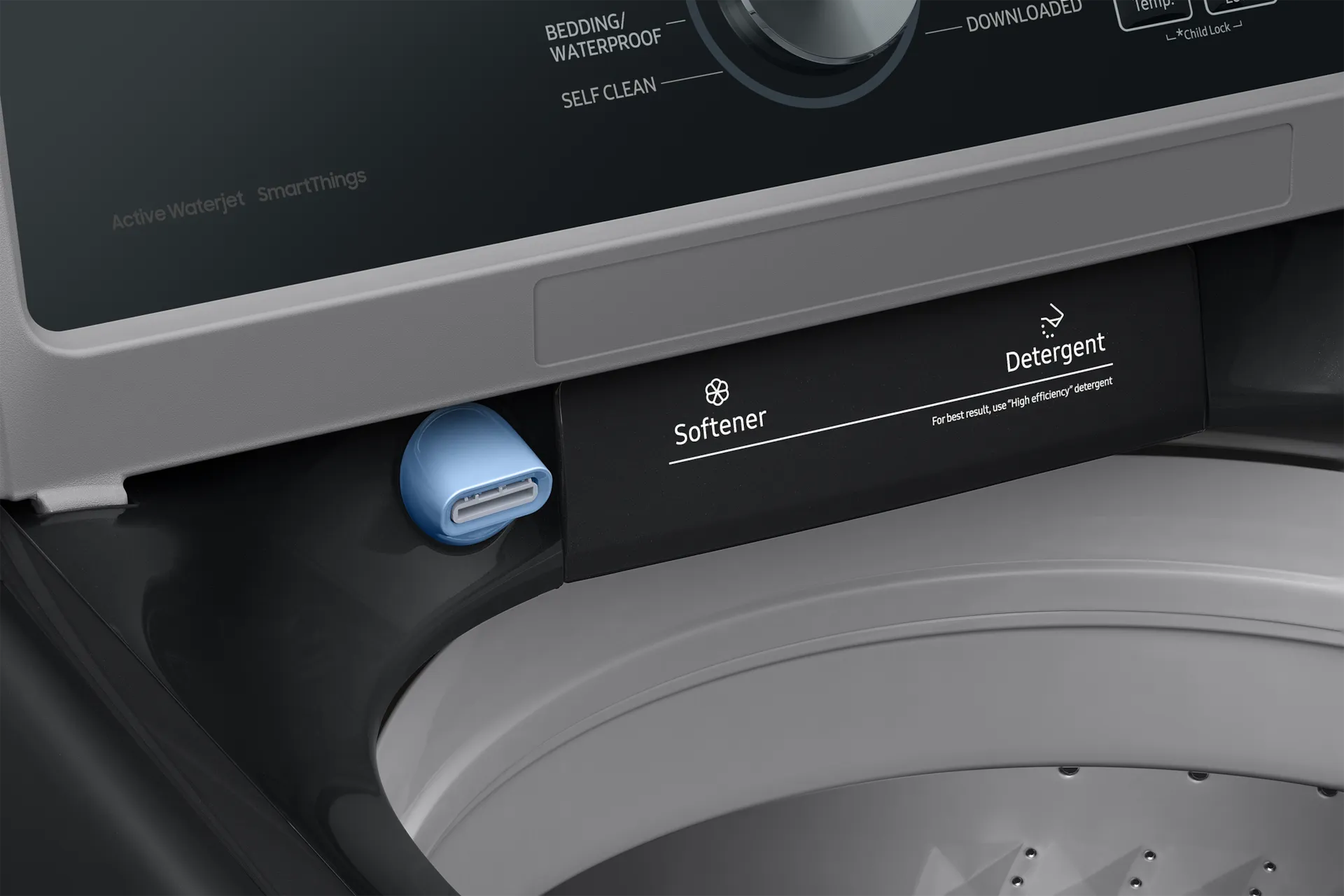 Samsung 3505 Series Black Top Load Washer