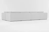 Destin Delray Light Gray Fabric 8-piece Pit Sectional